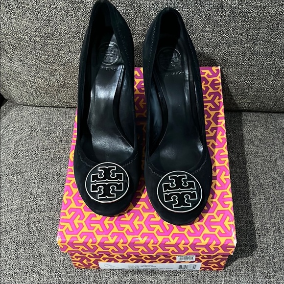 Tory Burch Shoes - New Tory Burch Sophie Wedge Suede shoes